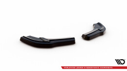 Heck Ansatz Flaps Diffusor passend für Mercedes A W176 AMG Facelift schwarz Hochglanz