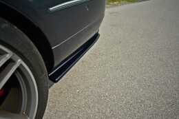 Heck Ansatz Flaps Diffusor passend für Mercedes - Benz E Coupe / Cabrio C207 Facelift / A207 Facelit schwarz Hochglanz
