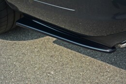 Heck Ansatz Flaps Diffusor passend für Mercedes - Benz E Coupe / Cabrio C207 Facelift / A207 Facelit schwarz Hochglanz