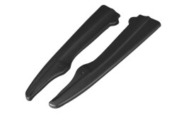 Heck Ansatz Flaps Diffusor passend für Mercedes - Benz E Coupe / Cabrio C207 Facelift / A207 Facelit schwarz Hochglanz