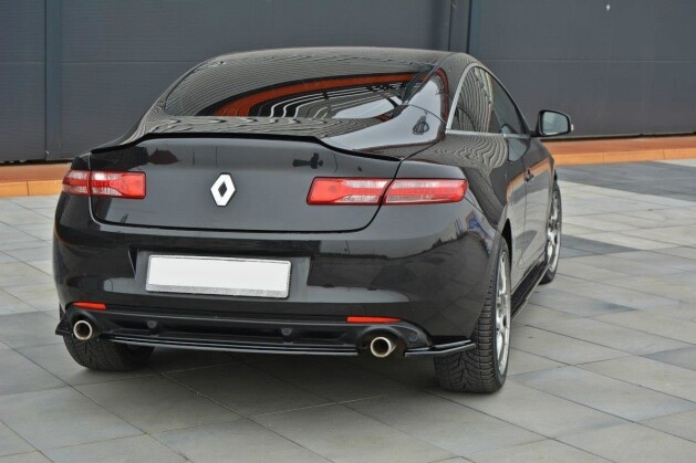 Heck Ansatz Flaps Diffusor passend für Renault Laguna mk 3 Coupe schwarz Hochglanz