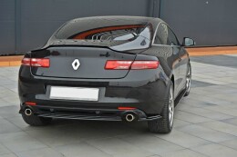 Heck Ansatz Flaps Diffusor für Renault Laguna mk 3 Coupe schwarz Hochglanz