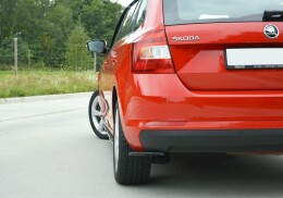 Heck Ansatz Flaps Diffusor passend für Skoda Rapid...