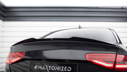 Heck Spoiler Aufsatz Abrisskante für Audi S4 B8 FL Limo schwarz Hochglanz