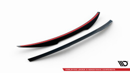 Heck Spoiler Aufsatz Abrisskante passend für Audi S4 B8 FL Limousine schwarz Hochglanz