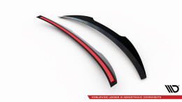 Heck Spoiler Aufsatz Abrisskante passend für Audi S4 B8 FL Limousine schwarz Hochglanz