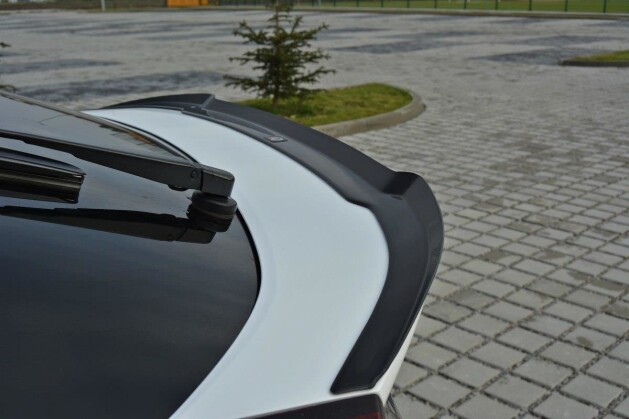 Heck Spoiler Aufsatz Abrisskante für Honda Civic Mk9 FL schwarz Hochglanz