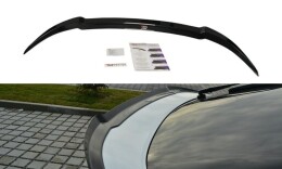 Heck Spoiler Aufsatz Abrisskante für Honda Civic Mk9 FL schwarz Hochglanz