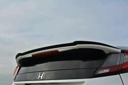 Heck Spoiler Aufsatz Abrisskante passend für Honda Civic Mk9 Facelift schwarz Hochglanz