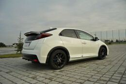 Heck Spoiler Aufsatz Abrisskante passend für Honda Civic Mk9 Facelift schwarz Hochglanz