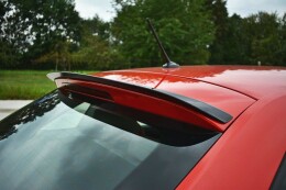 Heck Spoiler Aufsatz Abrisskante passend für Skoda Rapid Spaceback schwarz Hochglanz