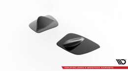 Spoiler Seiten Erweiterung passend für Mercedes A W176 AMG FL schwarz Hochglanz