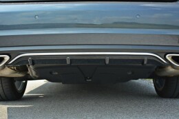 Heck Ansatz Diffusor passend für Mercedes - Benz E Coupe / Cabrio C207 Facelift / A207 Facelit schwarz Hochglanz