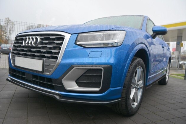 Seitenschweller Ansatz Cup Leisten passend für Audi Q2 Mk.1 schwarz Hochglanz