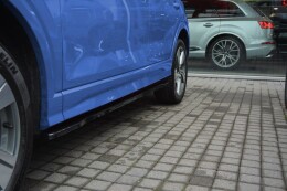 Seitenschweller Ansatz Cup Leisten passend für Audi Q2 Mk.1 schwarz Hochglanz
