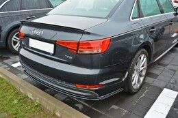 Street+ Heck Ansatz Flaps passend für Audi A4 B9 S-Line schwarz Hochglanz