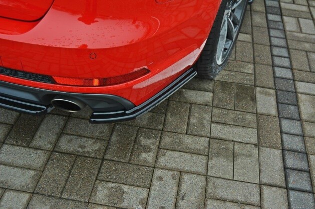 Heck Ansatz Flaps Diffusor für Audi A4 B9 S-Line Carbon Look, 69,30 €