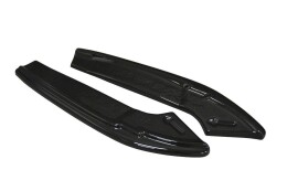 Heck Ansatz Flaps Diffusor passend für Audi A4 B9 S-Line schwarz Hochglanz