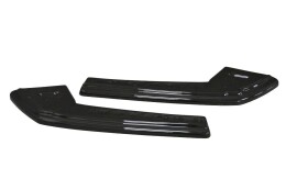 Heck Ansatz Flaps Diffusor passend für Audi A4 B9 S-Line schwarz Hochglanz