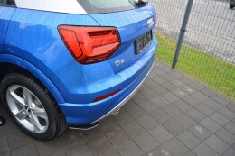 Heck Ansatz Flaps Diffusor passend für Audi Q2 Mk.1...