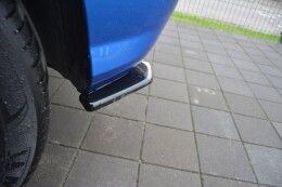 Heck Ansatz Flaps Diffusor passend für Audi Q2 Mk.1 schwarz Hochglanz