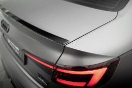 Heck Spoiler Aufsatz Abrisskante für Audi A4 S-Line B9 Limo schwarz Hochglanz