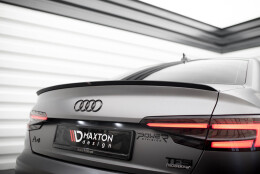 Heck Spoiler Aufsatz Abrisskante V.2 passend für Audi S4 / A4 Standard / S-Line / Competition Limousine B9 / B9 Facelift schwarz Hochglanz
