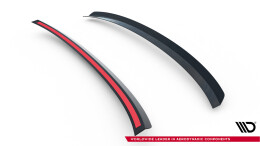 Heck Spoiler Aufsatz Abrisskante V.2 passend für Audi S4 / A4 Standard / S-Line / Competition Limousine B9 / B9 FL schwarz Hochglanz