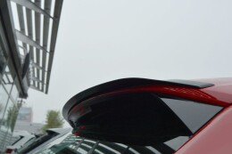 Heck Spoiler Aufsatz Abrisskante passend für Audi Q2 Mk.1 schwarz Hochglanz