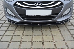 Cup Spoilerlippe Front Ansatz passend für Hyundai i30 mk.2 schwarz Hochglanz