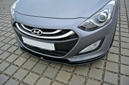 Cup Spoilerlippe Front Ansatz passend für Hyundai i30 mk.2 schwarz Hochglanz