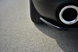 Heck Ansatz Flaps Diffusor passend für Alfa Romeo Stelvio schwarz Hochglanz
