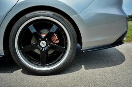 Heck Ansatz Flaps Diffusor passend für Mazda 6 GJ (Mk3) schwarz Hochglanz