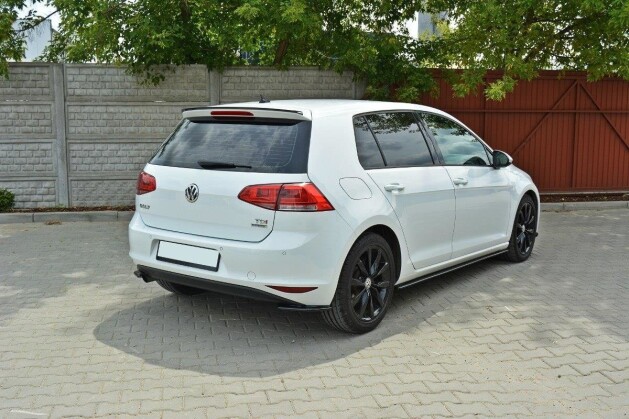 Street+ Heck Ansatz Flaps passend für VW Golf Mk7 Standard schwarz Hochglanz
