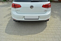 Heck Ansatz Flaps Diffusor passend für VW Golf Mk7 Standard schwarz Hochglanz