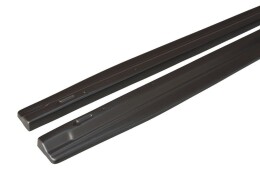 Seitenschweller Ansatz Cup Leisten für Alfa Romeo Stelvio Mk1 schwarz Hochglanz