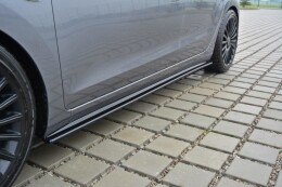 Seitenschweller Ansatz Cup Leisten passend für Hyundai i30 mk.2 schwarz Hochglanz