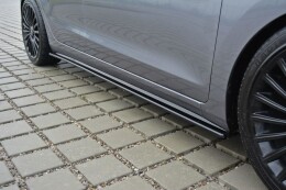 Seitenschweller Ansatz Cup Leisten passend für Hyundai i30 mk.2 schwarz Hochglanz