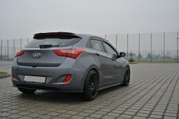Seitenschweller Ansatz Cup Leisten passend für Hyundai i30 mk.2 schwarz Hochglanz