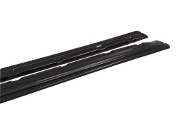 Seitenschweller Ansatz Cup Leisten für Hyundai i30 mk.2 schwarz matt