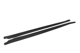 Seitenschweller Ansatz Cup Leisten für Infiniti G37 Limousine schwarz Hochglanz