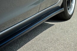 Seitenschweller Ansatz Cup Leisten für Mazda 6 GJ (Mk3) Wagon schwarz Hochglanz
