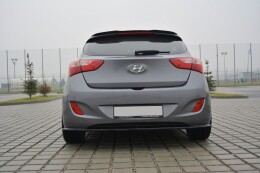 Heck Spoiler Aufsatz Abrisskante passend für Hyundai i30 mk.2 schwarz Hochglanz