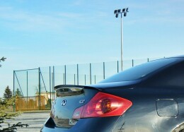 Heck Spoiler Aufsatz Abrisskante passend für Infiniti G37 Limousine schwarz Hochglanz
