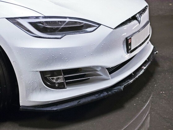 Cup Spoilerlippe Front Ansatz V.1 für Tesla Model S Facelift schwarz ,  199,00 €