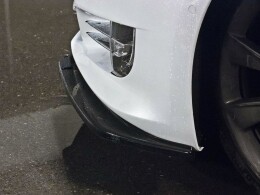 Cup Spoilerlippe Front Ansatz V.1 für Tesla Model S Facelift schwarz Hochglanz