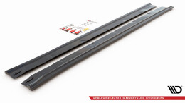 Street+ Seitenschweller Leisten passend für Tesla Model S FL schwarz Hochglanz
