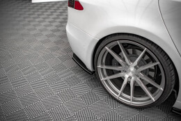 Heck Ansatz Flaps Diffusor passend für Tesla Model S Facelift schwarz Hochglanz