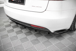 Heck Ansatz Diffusor passend für Tesla Model S Facelift schwarz Hochglanz