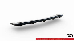 Mittlerer Cup Diffusor Heck Ansatz passend für Audi A5 S-Line F5 Coupe / Sportback (mit einem vertikalen balken) schwarz Hochglanz